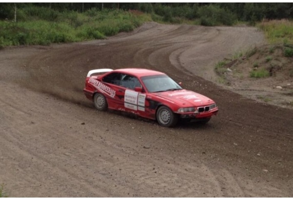 Driving experience in a rally car