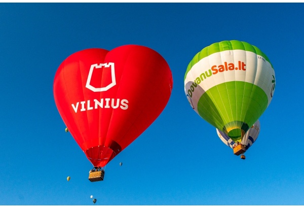 Hot air balloon flight in Vilnius