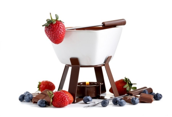 Chocolate fondue in Kaunas