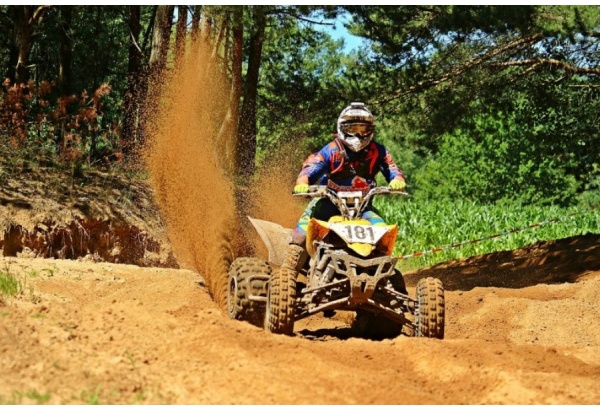 Ride on quad bike for two