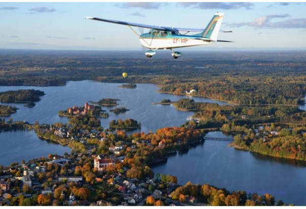 Trakai castle from a bird's view